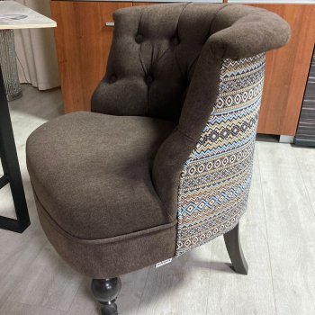 Кресло "Буржуа" внутри Shaggy шоколад, заглушка гобелен КУПАВНА. Старая цена - 22000 руб. Новая цена - 9900 руб.